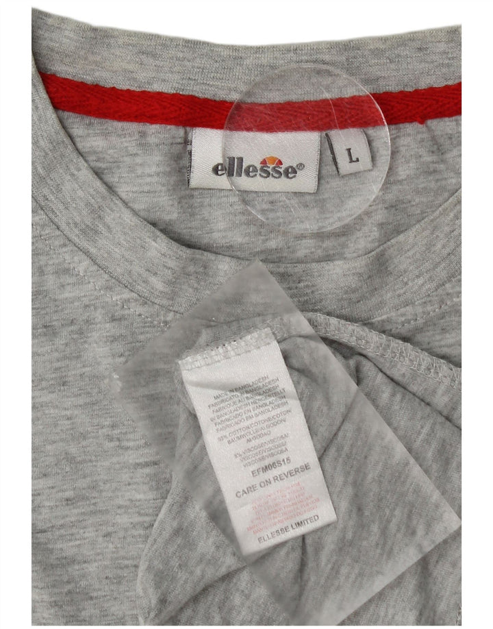 Vestă pentru bărbați Ellesse, mare, gri, bumbac cu pete