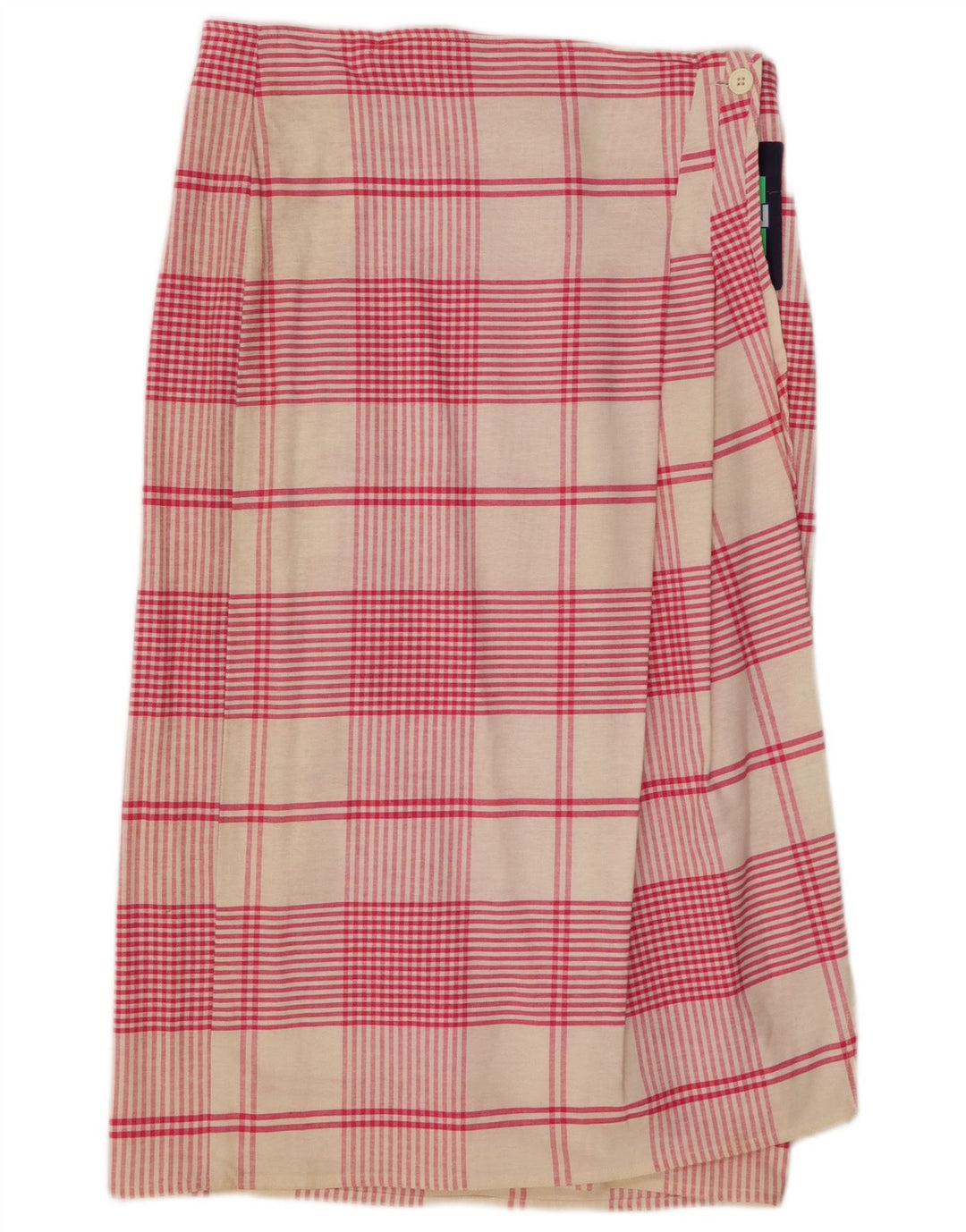 Fusta Wrap pentru femei Touche IT 46 Large W30 Pink Check Bumbac