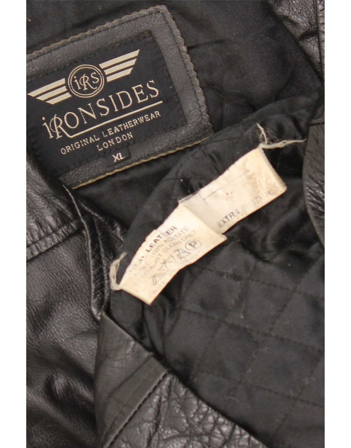 Jachetă de piele pentru bărbați Ironsides UK 42 XL Negru