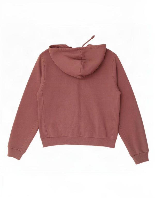 Pulover Adidas pentru femei, cu fermoar, cu glugă, UK 16/18, mare, roz, bumbac