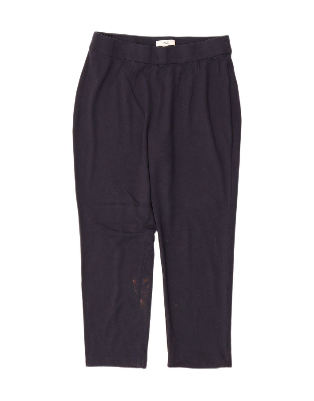 Pantaloni tăiați pentru femei Marks & Spencer UK 14 Medium W30 L25 Bleumarin