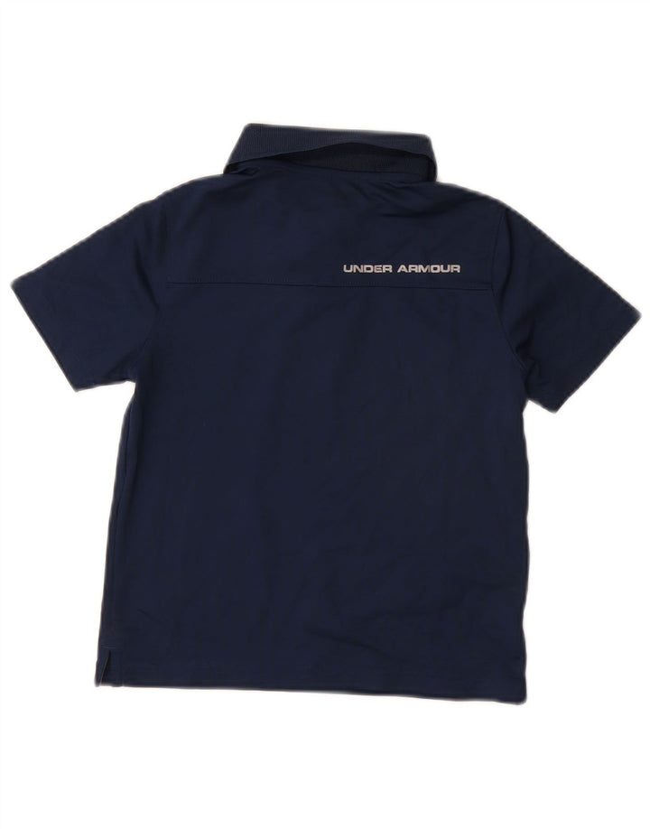 Tricou polo pentru băieți UNDER ARMOUR Heat Gear 6-7 ani XS bleumarin