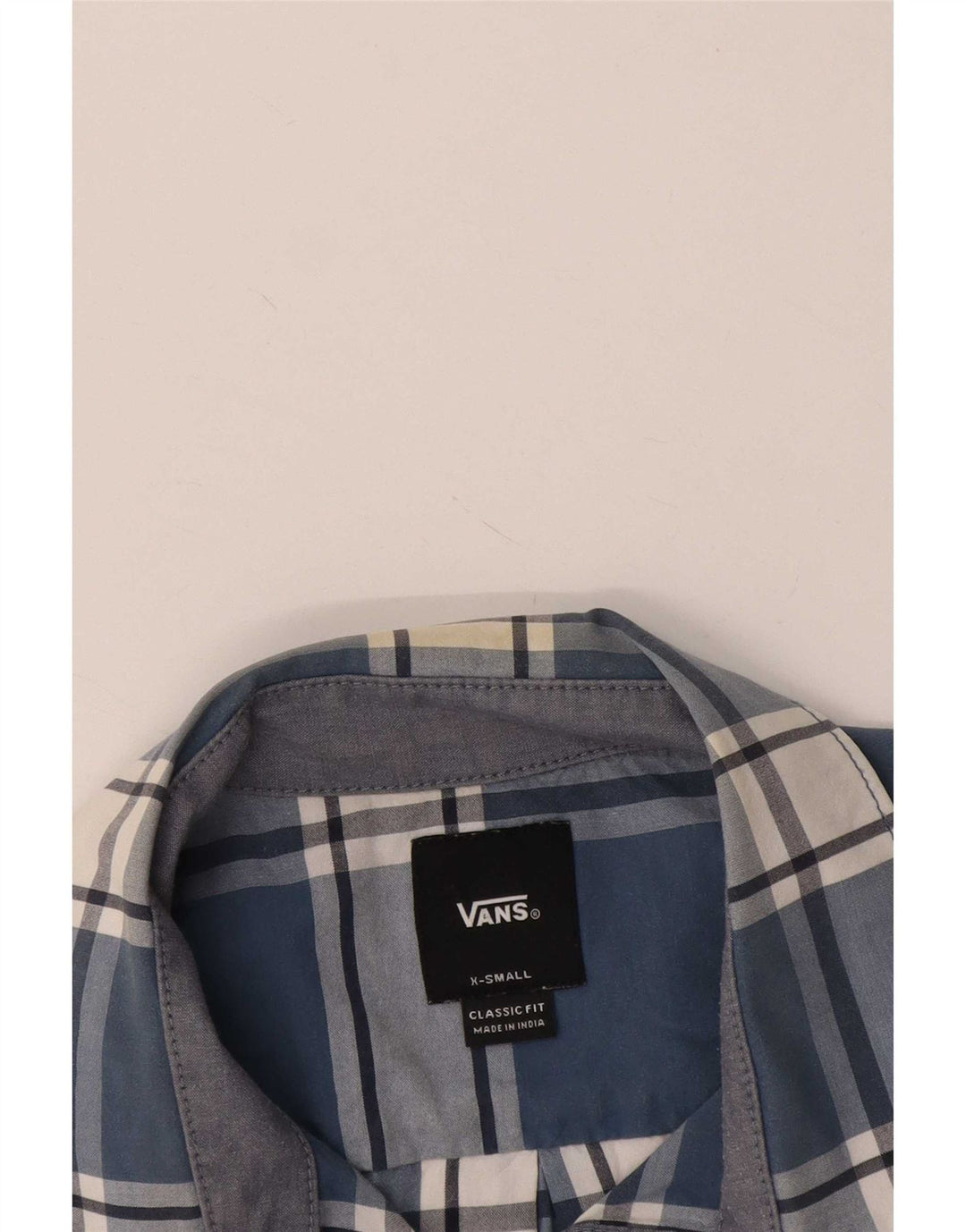 Cămașă cu mânecă scurtă pentru bărbați Vans Classic Fit XS Blue Check