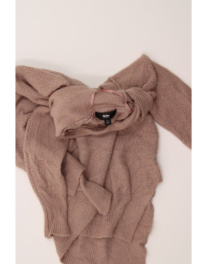 MOSSIMO Womens Roll Neck Jumper Sweater UK 16 Large Pink Acrylic Vintage Mossimo and Second-Hand Mossimo from Messina Hembry 