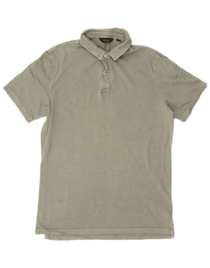Tricou polo pentru bărbați Superdry, bumbac verde mare