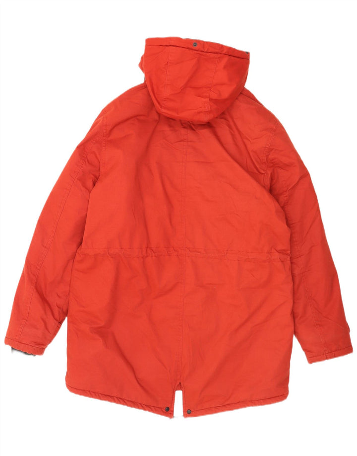 Jachetă parka cu glugă pentru bărbați Zara UK 38, bumbac roșu mediu