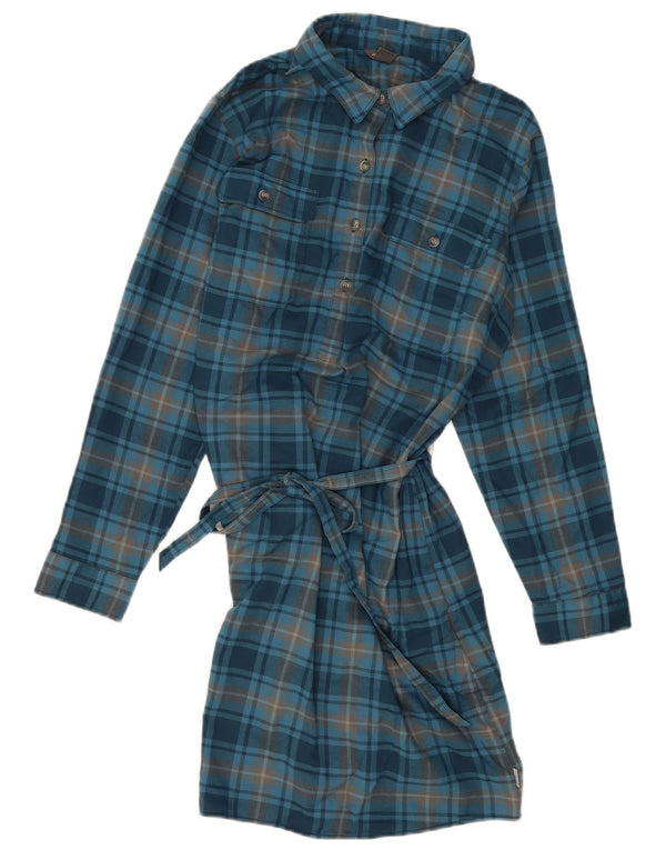 EDDIE BAUER Rochie cămașă pulover pentru femei US 16 2XL Blue Check Poliester