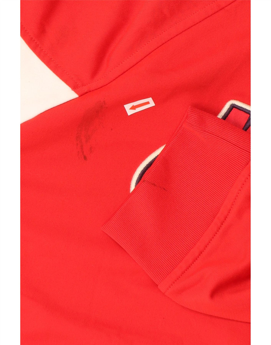 NIKE Boys Graphic Tracksuit Top Jacket 12-13 Years Large Red Colourblock