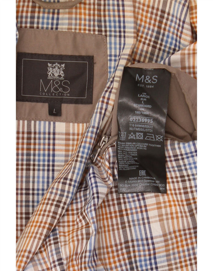 Geacă bomber pentru bărbați Marks & Spencer UK 40 Poliester maro mare