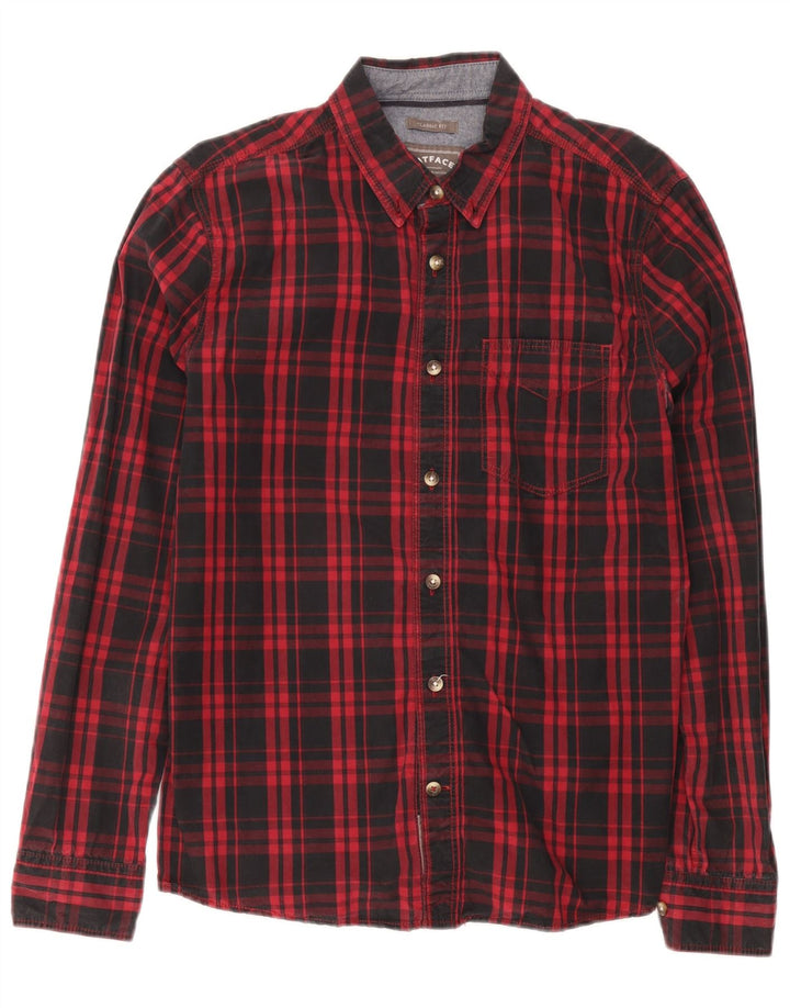 Cămașă pentru bărbați Fat Face Classic Fit, bumbac cu carouri negru mediu
