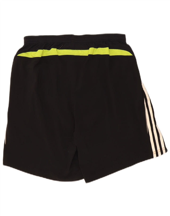Pantaloni scurți sport pentru bărbați Adidas, mari, negru, poliester color bloc