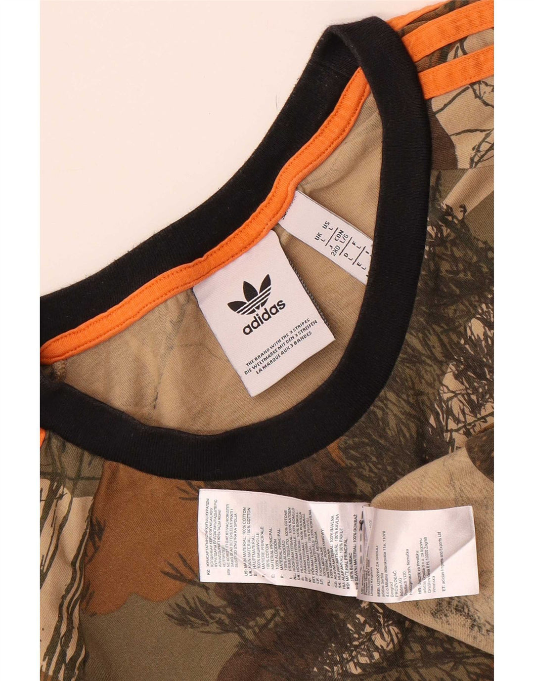 Tricou pentru bărbați Adidas Top mare, multicolor, camuflaj, bumbac