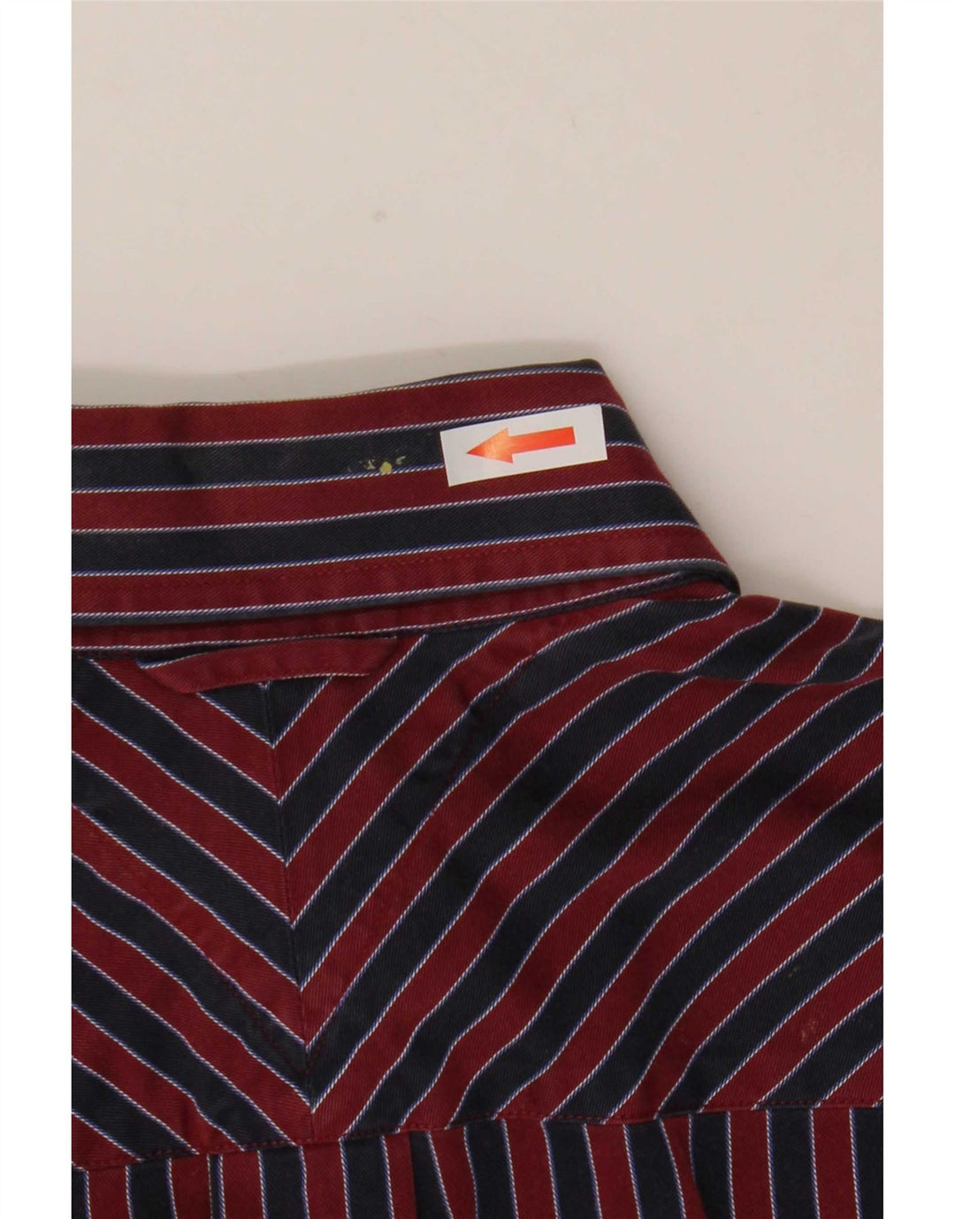 Cămașă pentru bărbați Tommy Hilfiger, bumbac cu dungi roșii mici