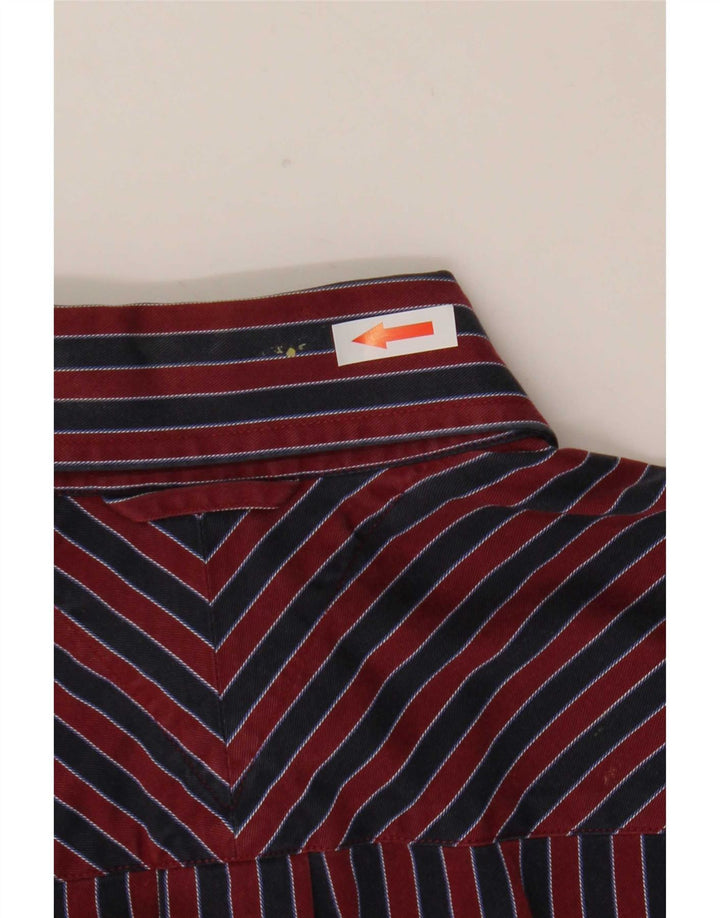 Cămașă pentru bărbați Tommy Hilfiger, bumbac cu dungi roșii mici