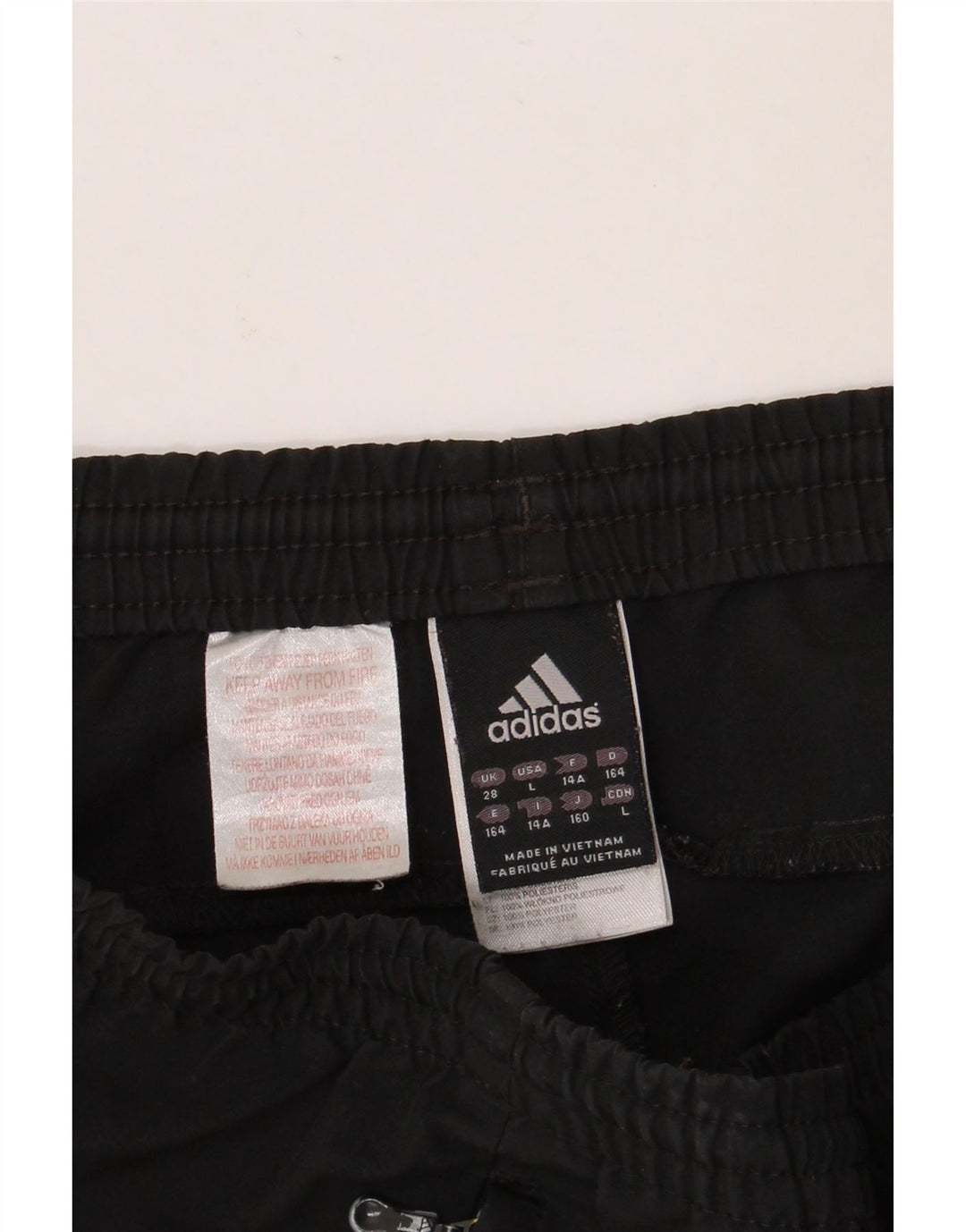 Pantaloni scurți sport ADIDAS băieți 13-14 ani poliester negru