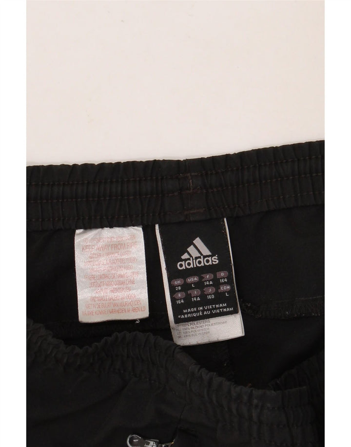 Pantaloni scurți sport ADIDAS băieți 13-14 ani poliester negru