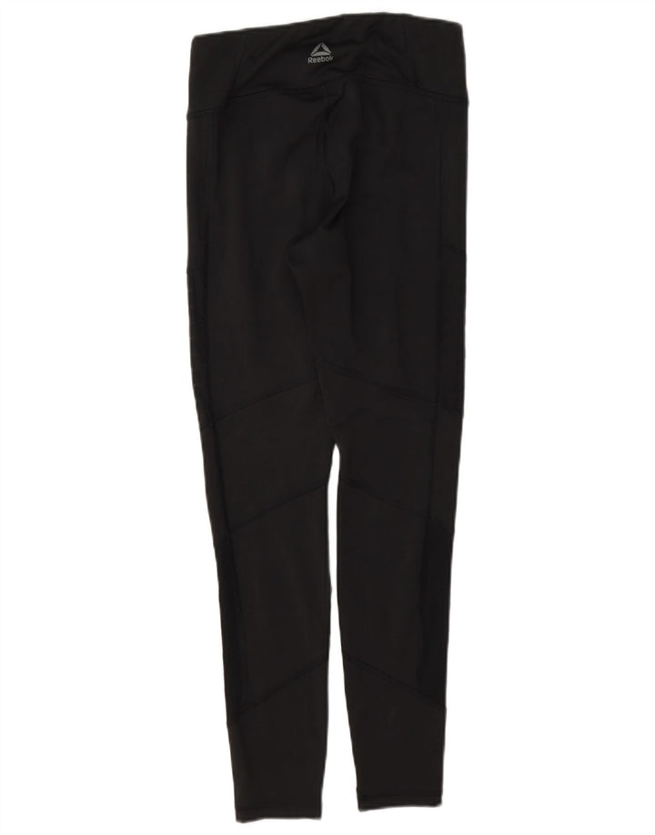 Leggings pentru femei Reebok UK 8/10 Poliester negru mic