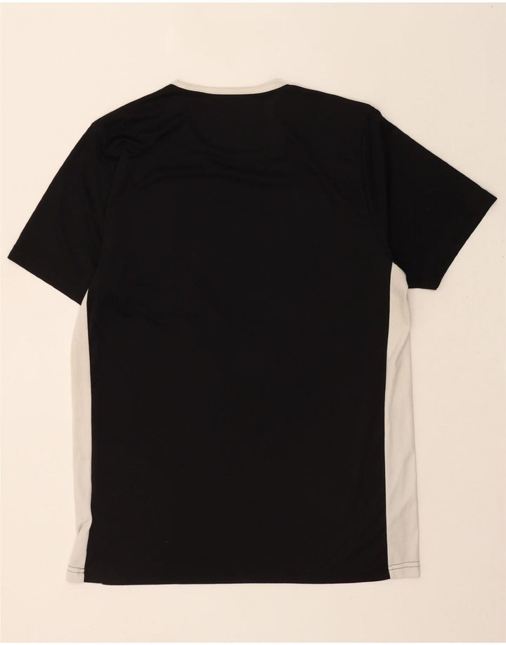 ADIDAS Mens Climalite T-Shirt Top Large Black Colourblock Polyester Vintage Adidas and Second-Hand Adidas from Messina Hembry 