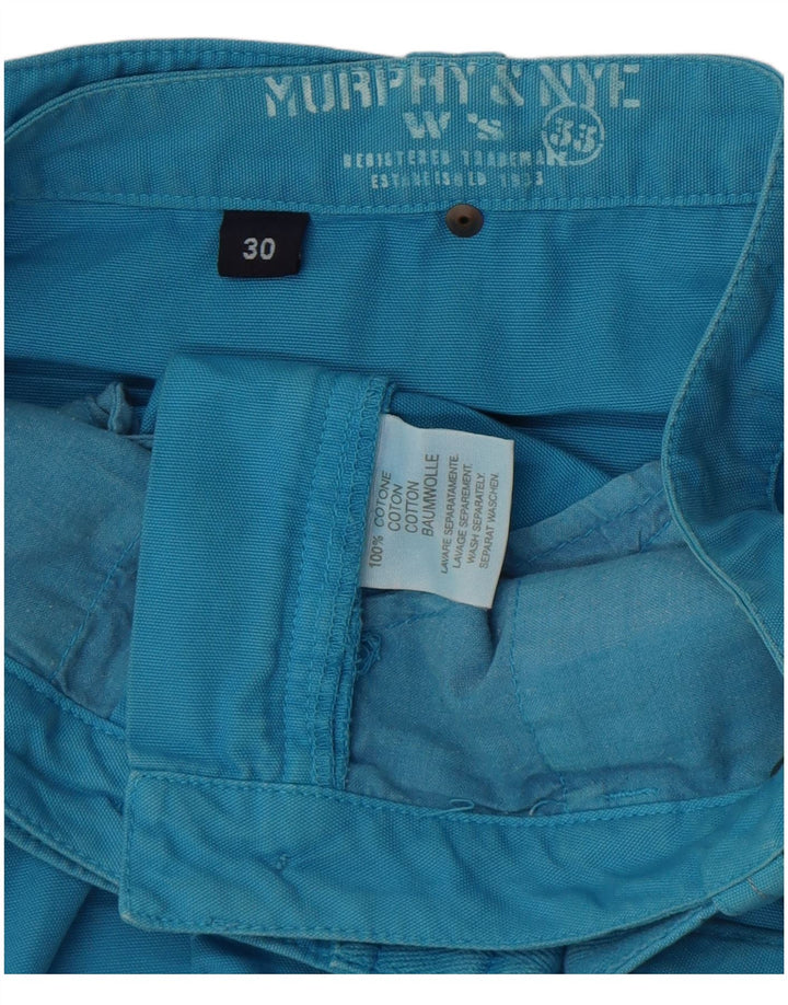 Fusta dreaptă pentru femei Murphy & Nye W30 bumbac albastru mediu