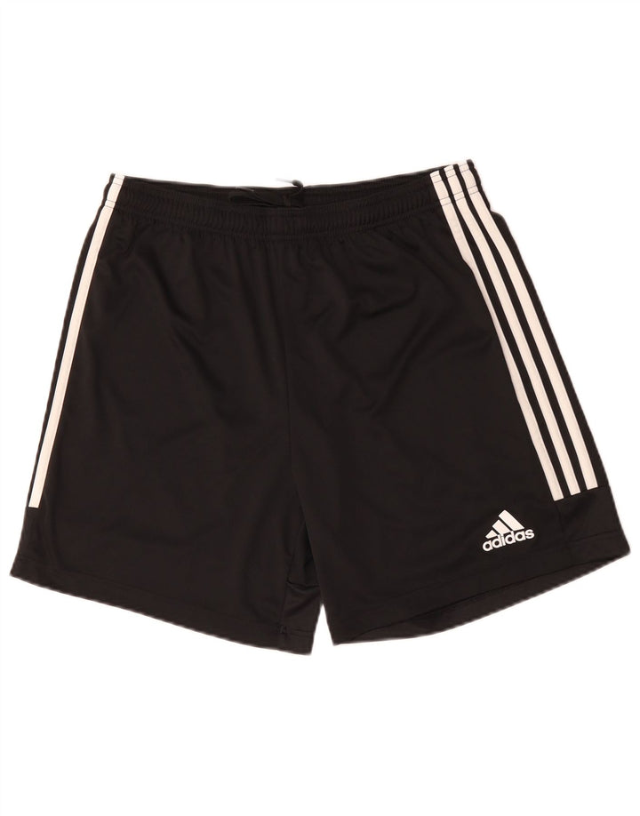 Pantaloni scurți sport Aeroready pentru femei Adidas UK 16, mari, negru, poliester