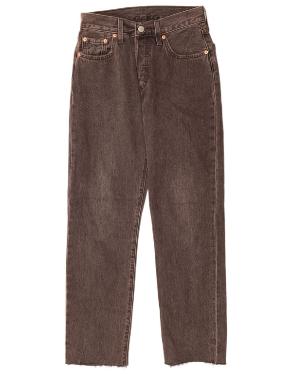 Blugi drepti pentru femei Levi's 501 W25 L28 bumbac gri