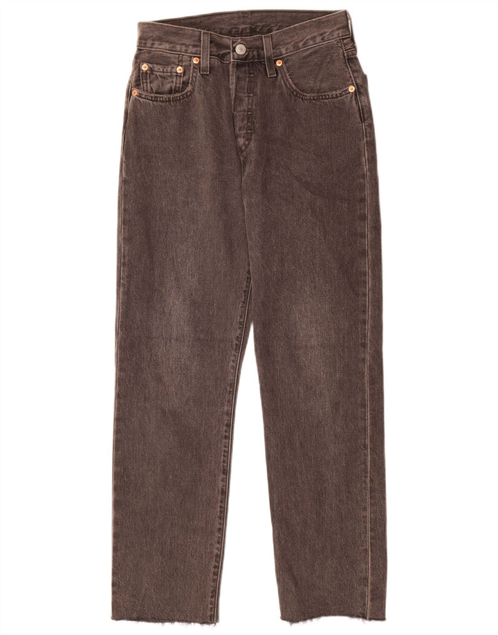 Blugi drepti pentru femei Levi's 501 W25 L28 bumbac gri