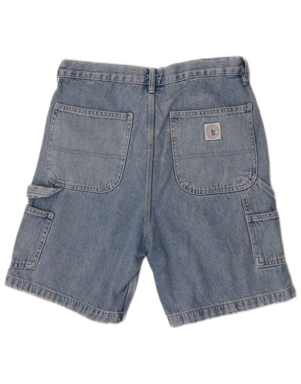 Pull & Bear Pantaloni scurti cargo din denim pentru femei EU 38 Medium W30 Albastru