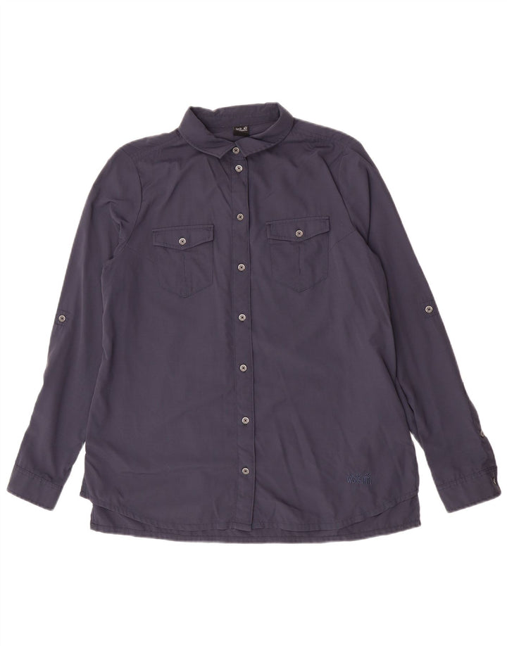 Cămașă Jack Wolfskin pentru femei UK 12 Medium Bleumarin Poliamidă