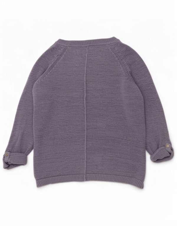 White Stuff Womens Boat Neck Jumper Sweater UK 14 Large Blue Linen
