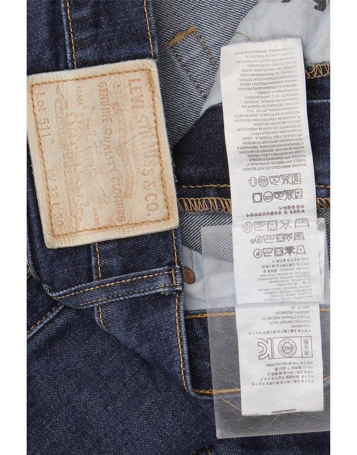 Blugi pentru bărbați Levi's 511 Slim W32 L30 Bumbac bleumarin
