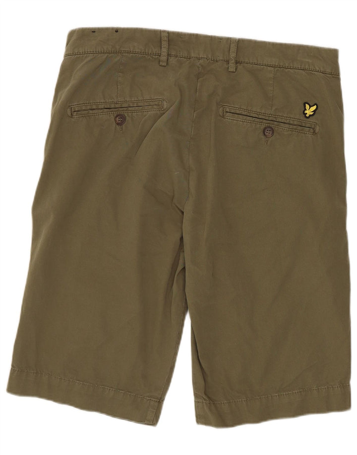 Pantaloni scurți chino pentru bărbați Lyle & Scott W31 bumbac kaki mediu