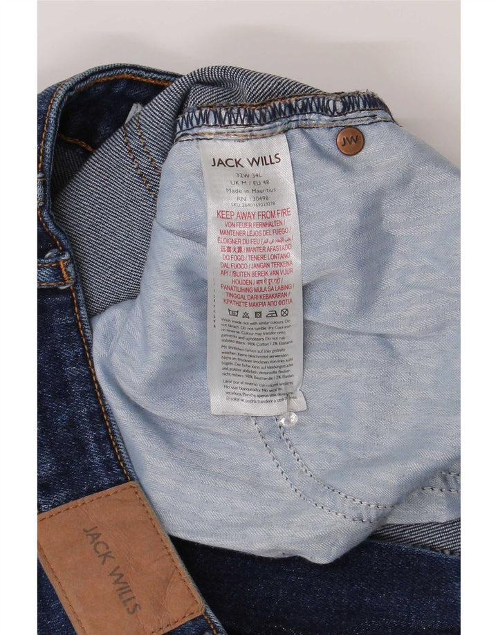 Blugi slim pentru bărbați Jack Wills W32 L30 bumbac albastru