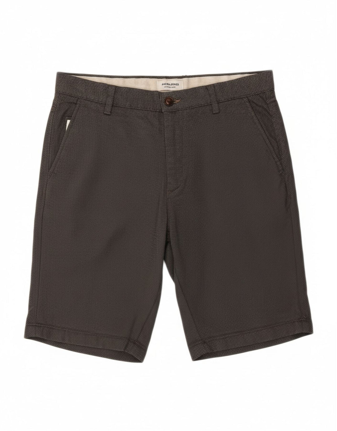 JACK & JONES Mens Chino Shorts Medium W32  Grey Cotton