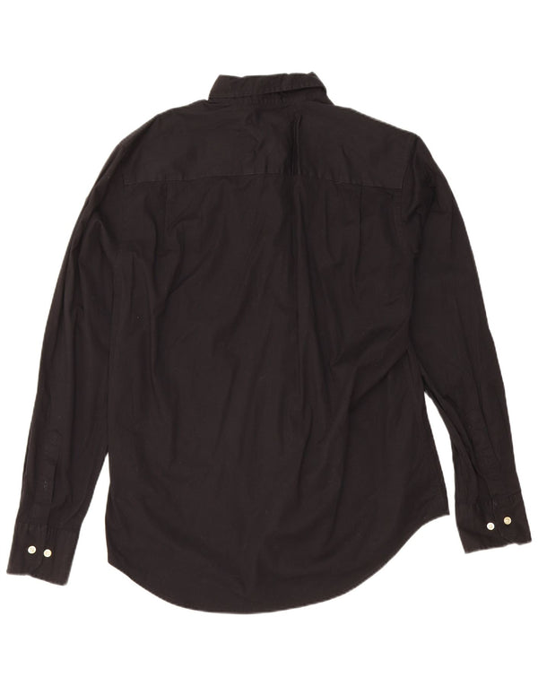 Cămașă personalizată pentru bărbați Tommy Hilfiger, bumbac mediu negru