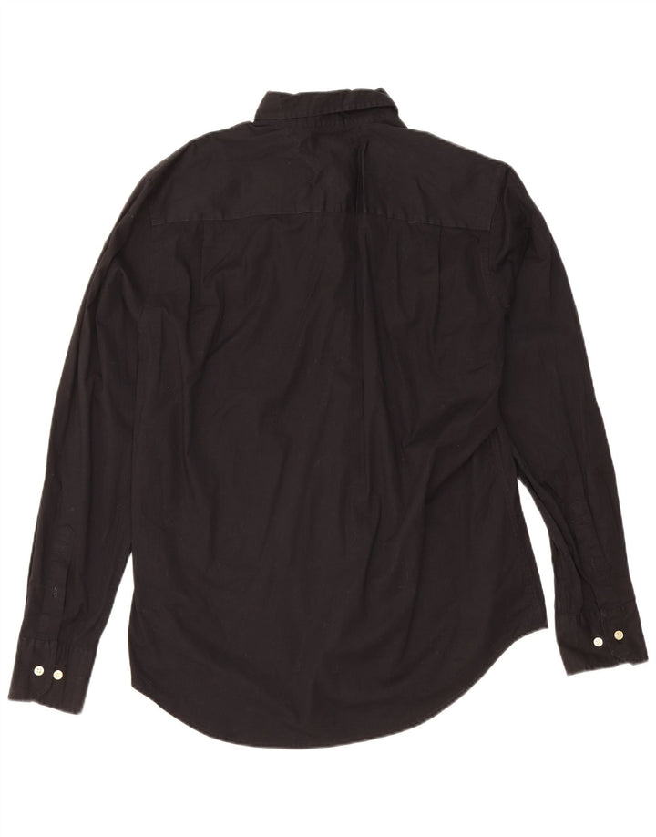 Cămașă personalizată pentru bărbați Tommy Hilfiger, bumbac mediu negru
