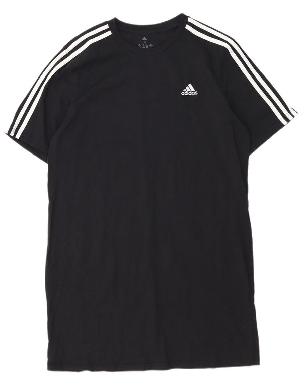 Rochie tricou Adidas pentru femei UK 12/14 Medium Black Bumbac