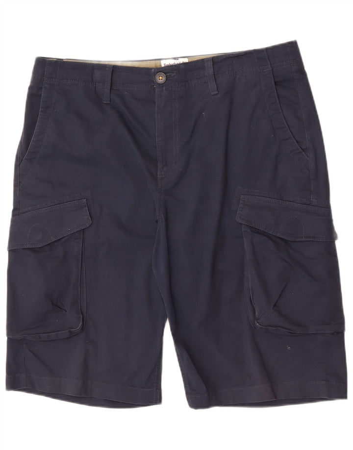 Pantaloni scurți cargo pentru bărbați Timberland W34, mari, albastru, bumbac