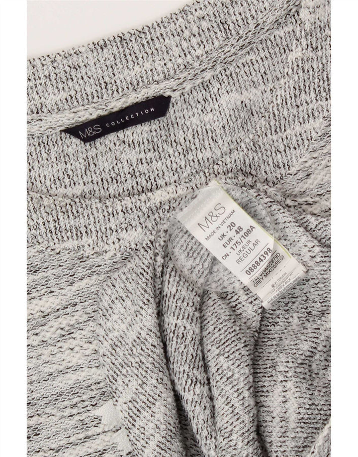 Rochie schimbătoare pentru femei Marks & Spencer, cu mâneci 3/4 UK 20 2XL, gri pete
