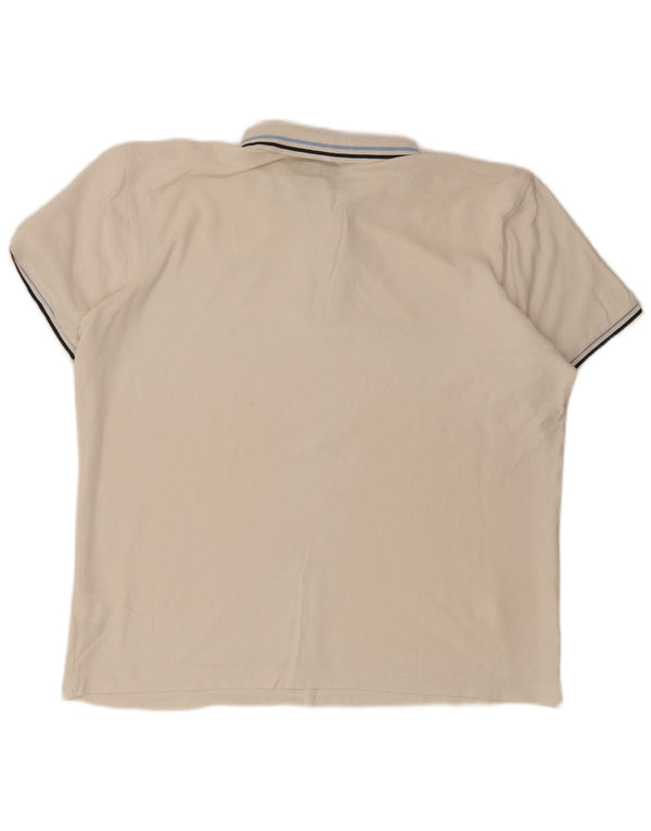 Tricou polo pentru bărbați Lotto 2XL bumbac alb