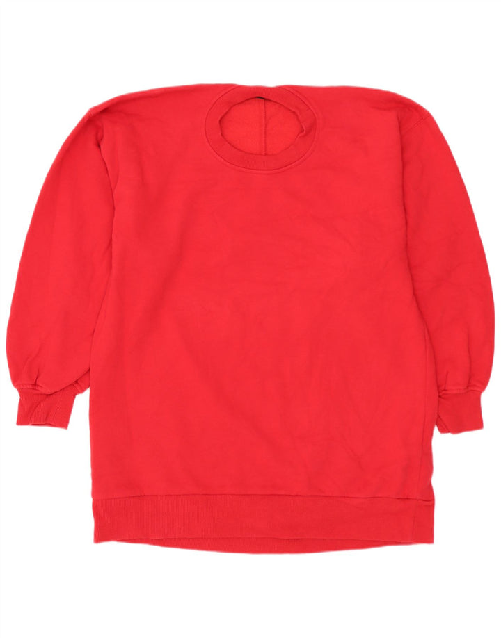 Pulover supradimensionat pentru femei Zara UK 10 Bumbac roșu mic