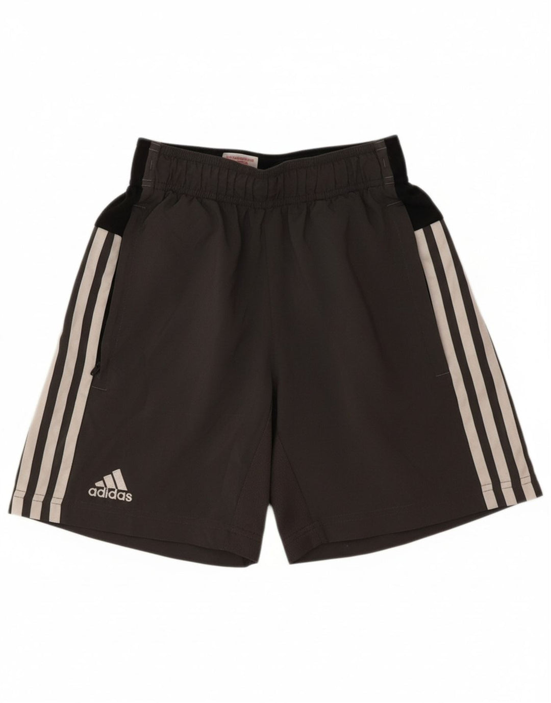 ADIDAS Boys Climalite Sport Shorts 11-12 Years  Grey Colourblock Polyester