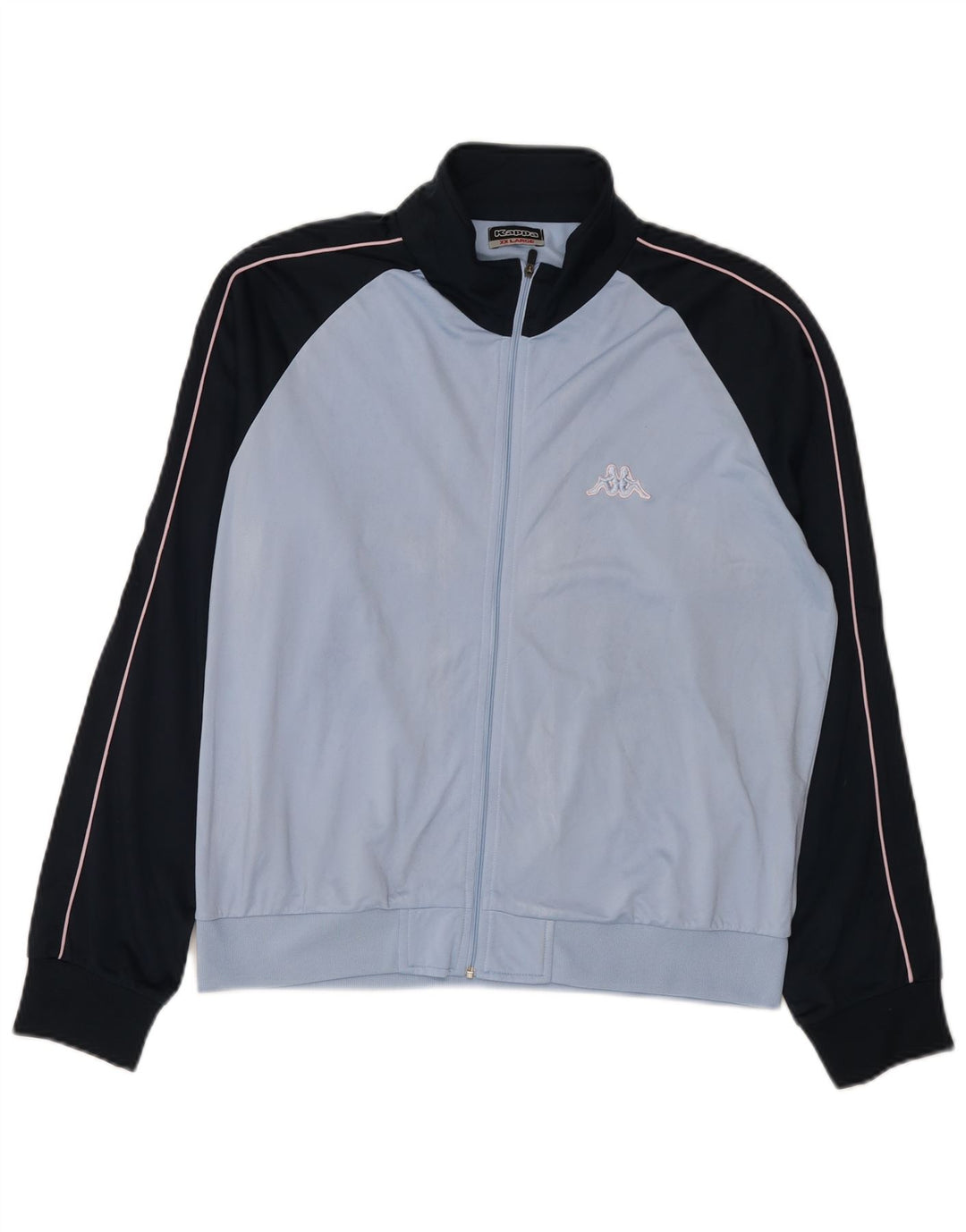 Jachetă de trening Kappa pentru femei, 2XL, poliester color block, albastru