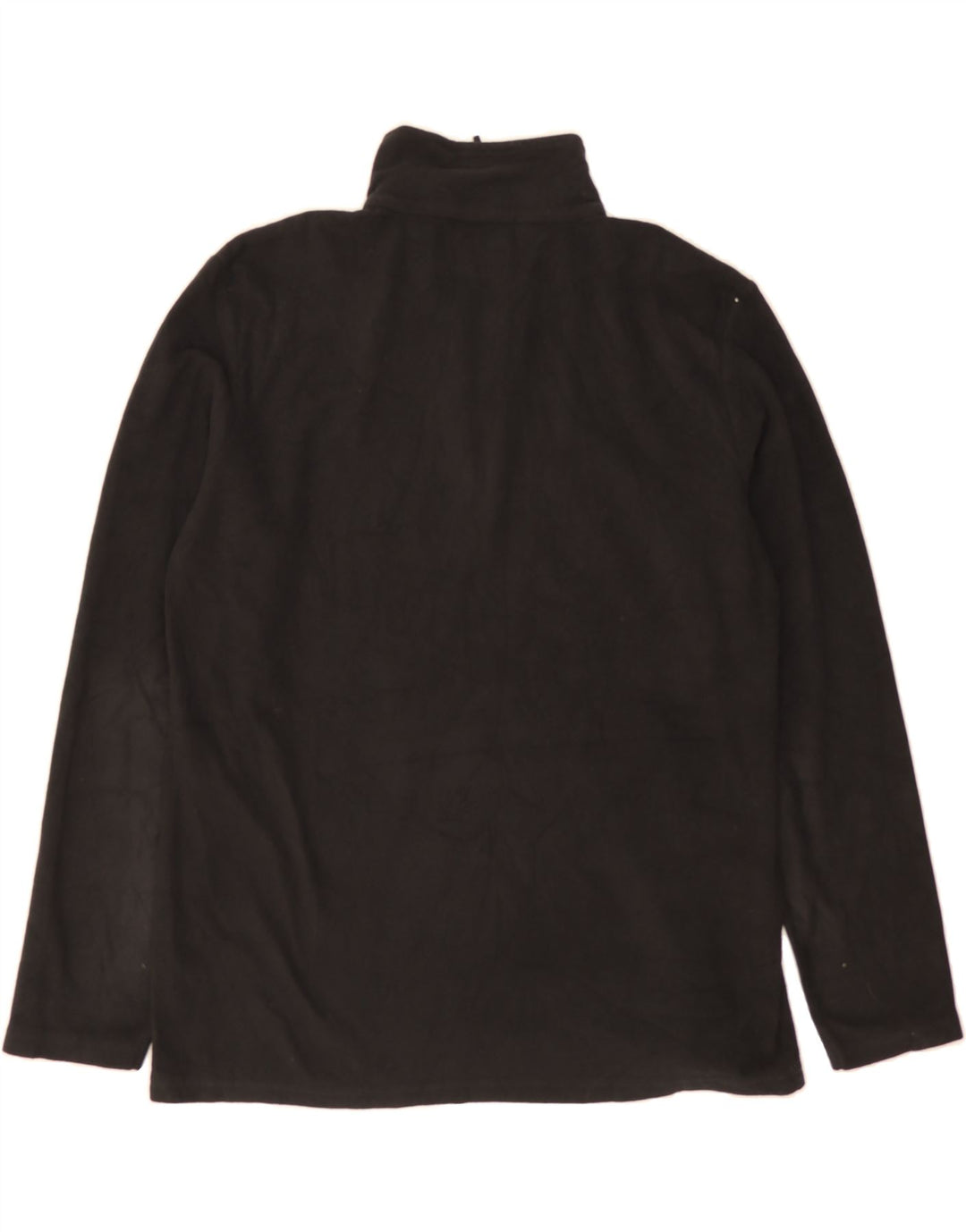 MOUNTAIN WAREHOUSE Mens Zip Neck Fleece Jumper XL Black Polyester Vintage Mountain Warehouse and Second-Hand Mountain Warehouse from Messina Hembry 