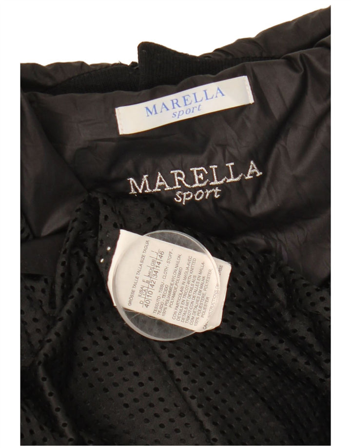 Marella Jachetă Utilitară Femei UK 14 Medium Black Nylon