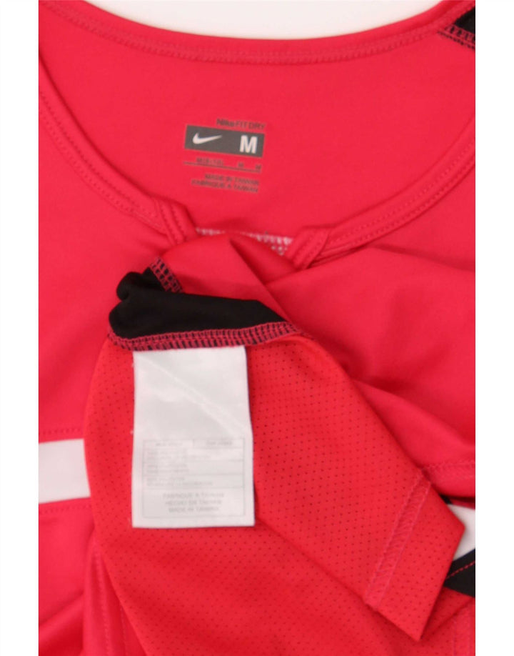 Tricou Nike Dri Fit pentru femei Top US 8/10 Medium Red Colorblock Poliester