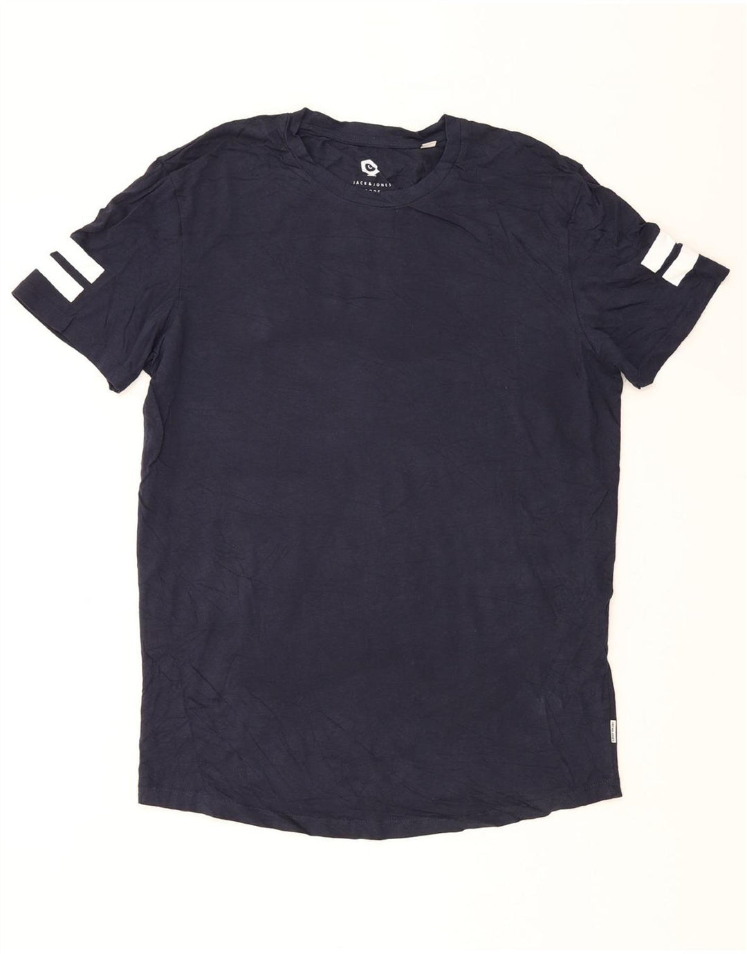 JACK & JONES Mens T-Shirt Top Medium Navy Blue Cotton Vintage Jack & Jones and Second-Hand Jack & Jones from Messina Hembry 