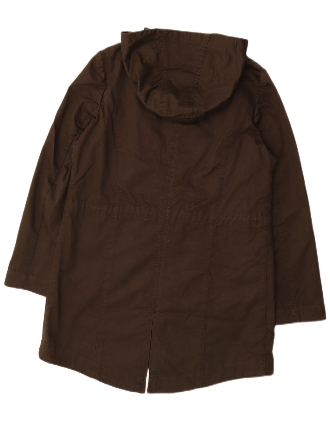 Jachetă parka cu glugă pentru femei LAURA ASHLEY UK 14 mare bumbac kaki