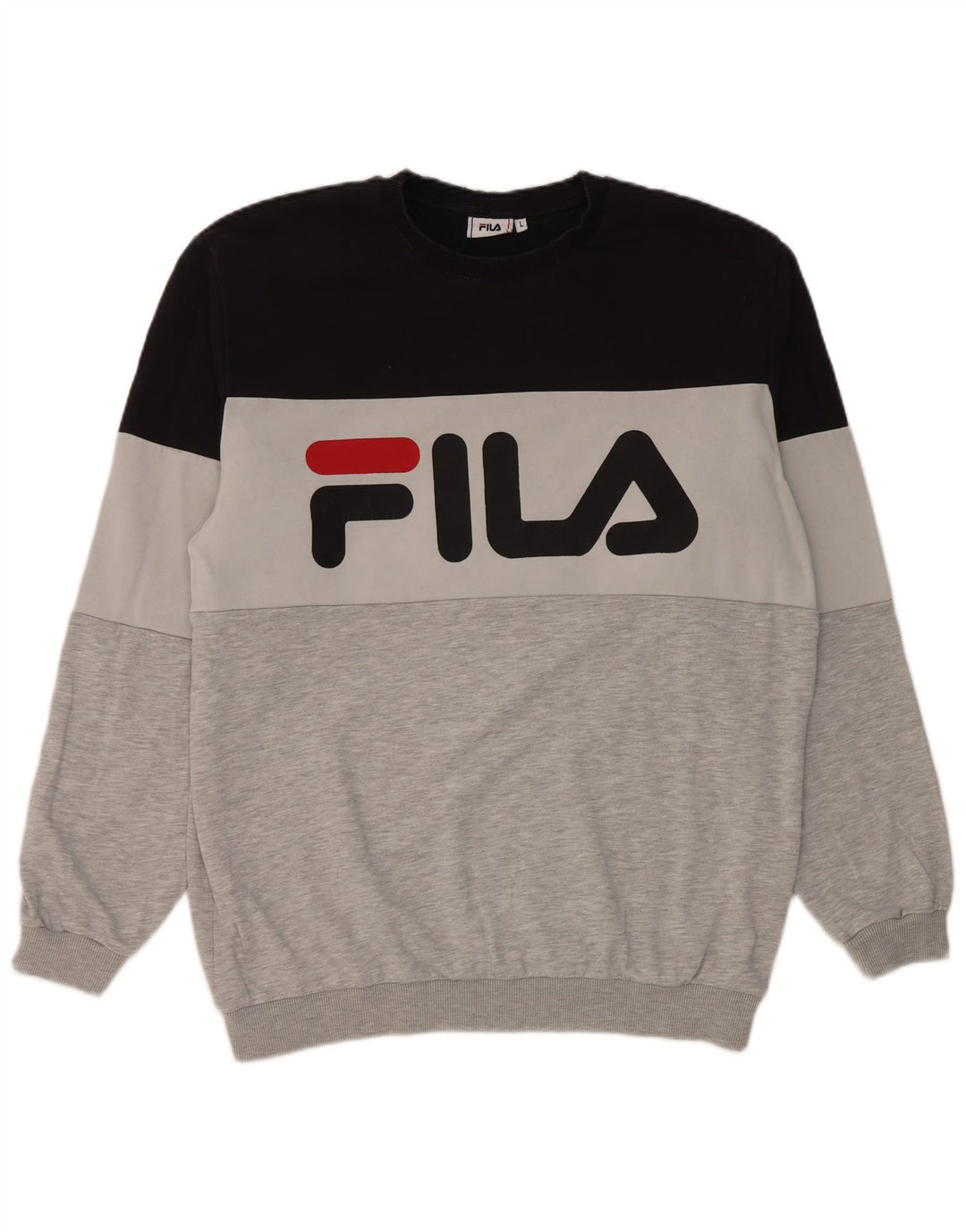 Pulover pentru bărbați Fila Graphic Pulover mare, multicolor, color block, bumbac