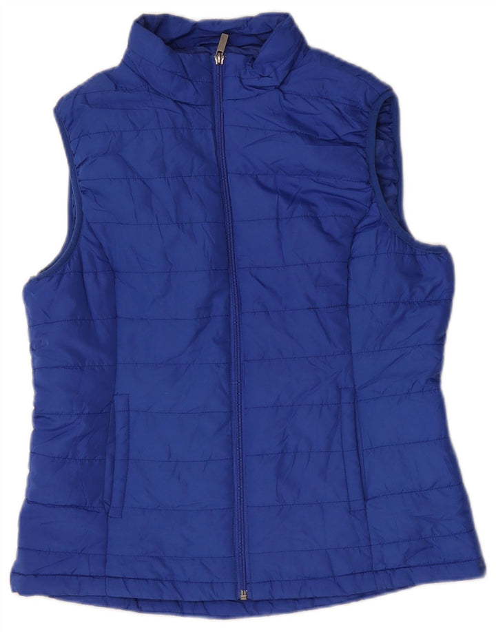 Gilet căptușit pentru femei Marks & Spencer UK 12 Medium Blue Poliester