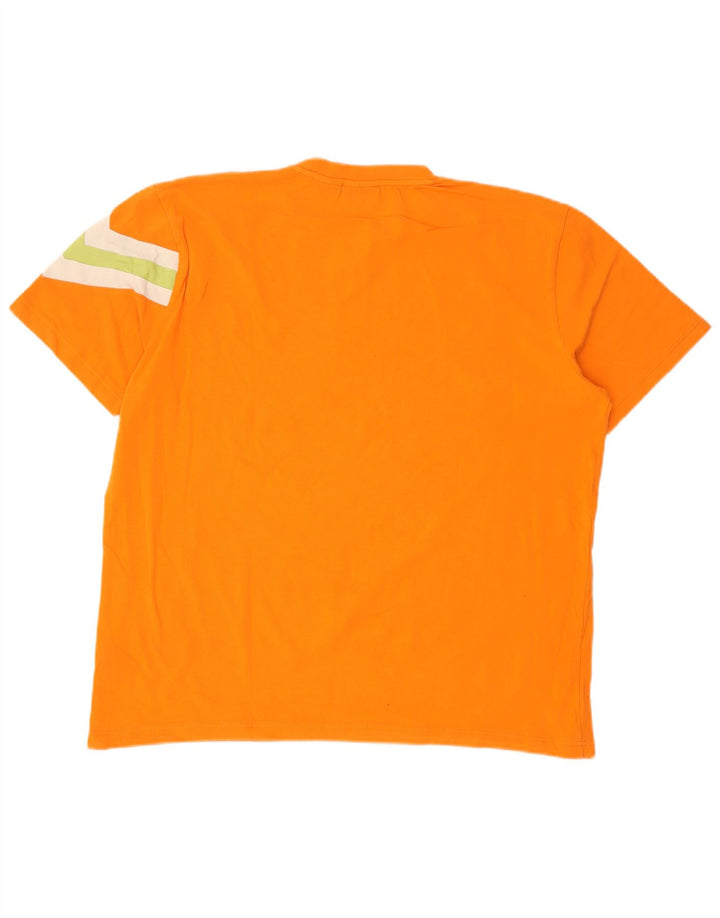 Tricou Bărbați Fila Top XL Orange Colorblock Bumbac